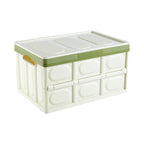 Extra-Large Collapsible Plastic Storage Box with Lid (Thickened) – Multifunctional Foldable Storage Bin for Car and Home Use