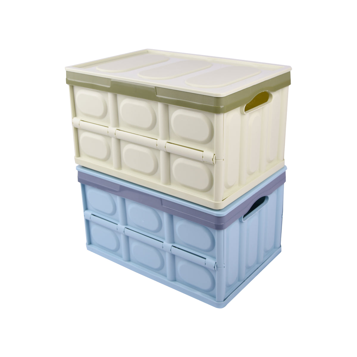 Extra-Large Collapsible Plastic Storage Box with Lid (Thickened) – Multifunctional Foldable Storage Bin for Car and Home Use