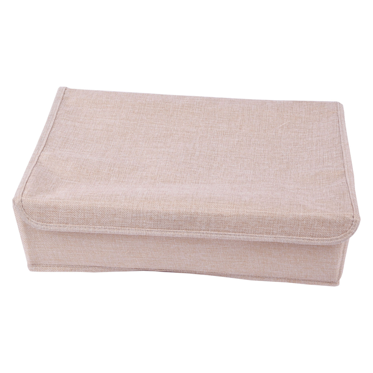 Washable Fabric Underwear Organizer Box with Lid – Foldable Storage Bin for Socks, Panties, and Bras