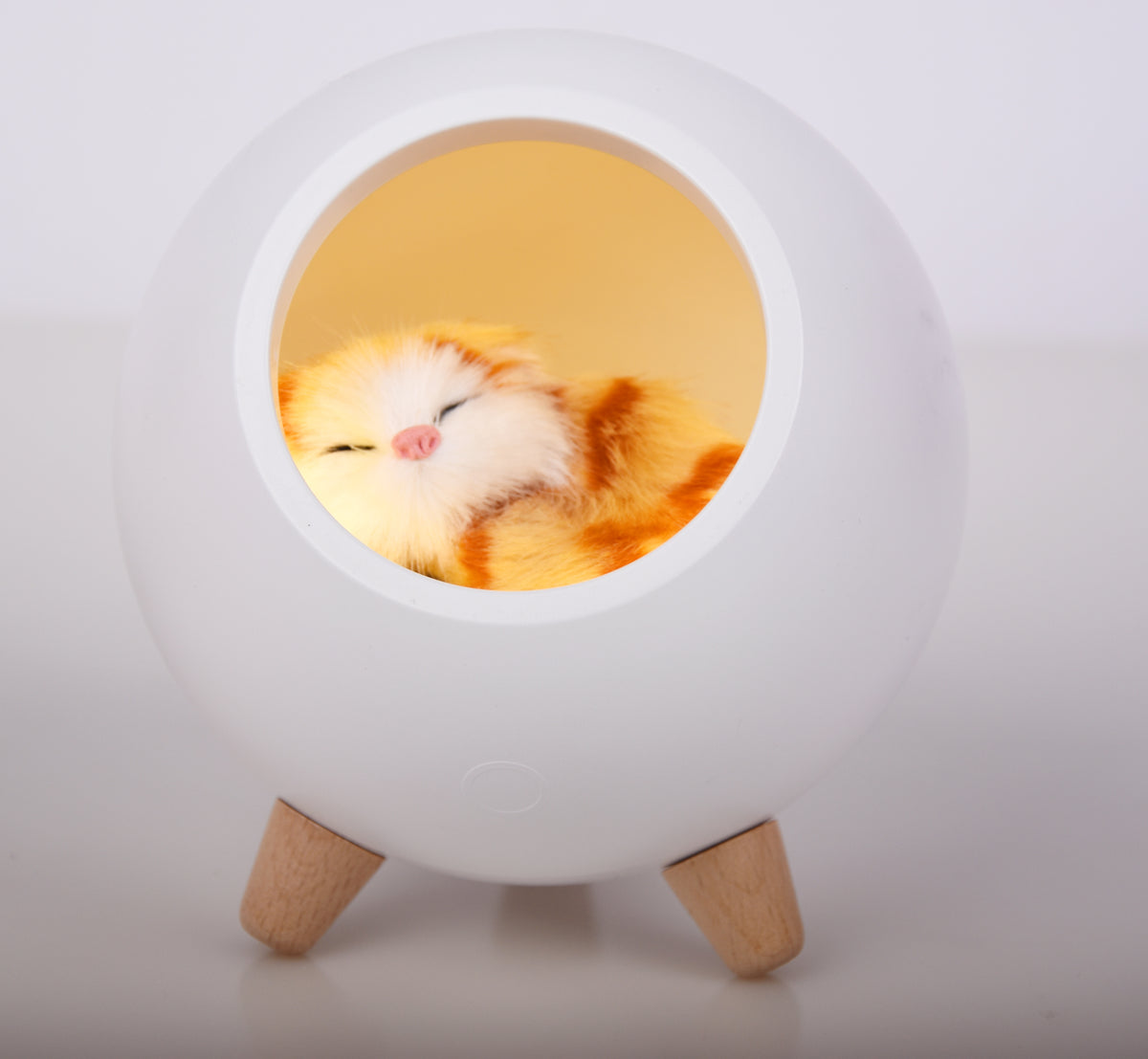 Rechargeable LED Pet House Night Light – Creative Kitten-Themed Desktop Mood Light for Bedroom Bedside & Nighttime Feeding