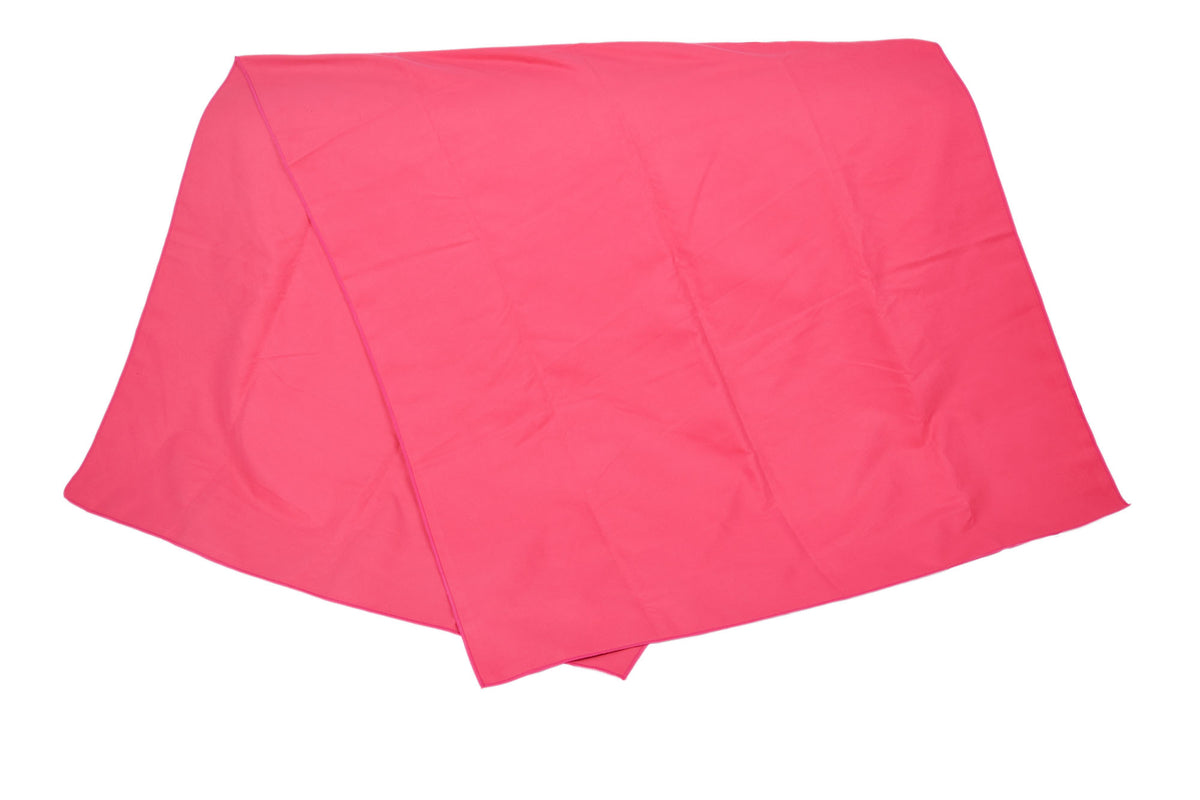Solid-color double-sided fleece beach towel for adults – absorbent, quick-drying, and lint-free.