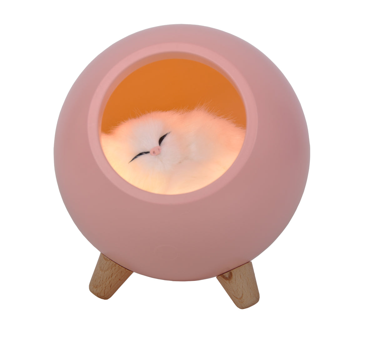 Rechargeable LED Pet House Night Light – Creative Kitten-Themed Desktop Mood Light for Bedroom Bedside & Nighttime Feeding